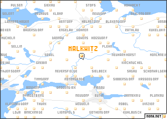 map of Malkwitz