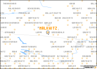 map of Malkwitz