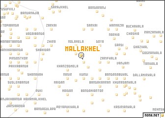 map of Malla Khel
