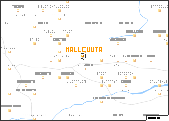 map of Mallcu-Uta
