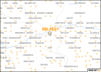 map of Malmédy