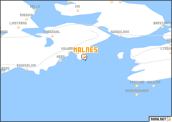 map of Malnes