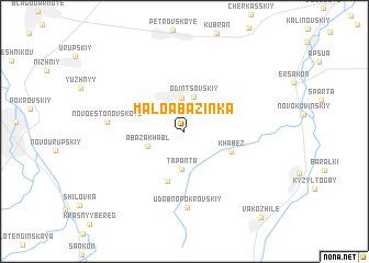 map of Maloabazinka