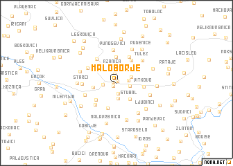 map of Malo Borje