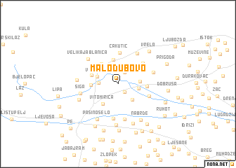 map of Malo Dubovo