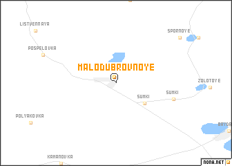 map of Malodubrovnoye