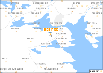 map of Malöga