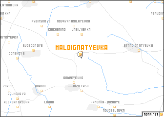 map of Malo-Ignatʼyevka