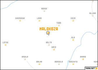 map of Malokoza