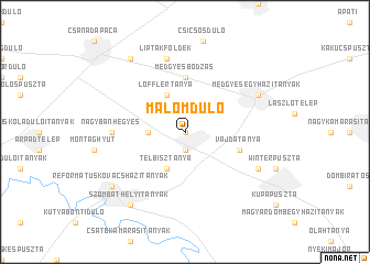 map of Malomdůlő