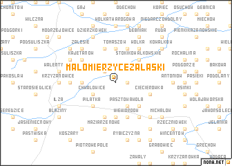 map of Małomierzyce-Zalaski