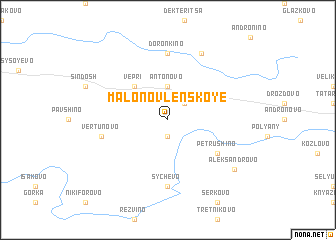 map of Malo-Novlenskoye