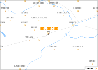 map of Malonowo