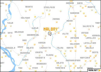 map of Malony