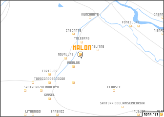 map of Malón