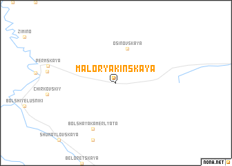 map of Malo-Ryakinskaya