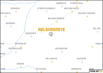 map of Malo-Vosnoye