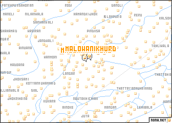 map of Mālowāni Khurd