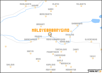 map of Maloye Babarygino