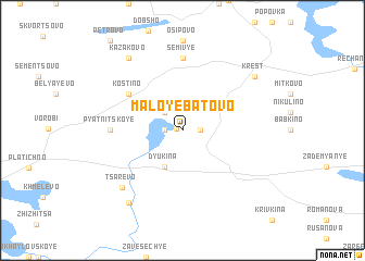 map of Maloye Batovo