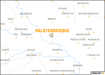 map of Maloye Borisovo