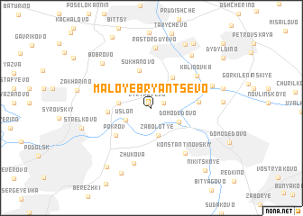 map of Maloye Bryantsevo