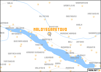 map of Maloye Garetovo