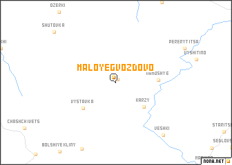 map of Maloye Gvozdovo