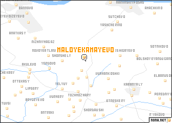 map of Maloye Kamayevo