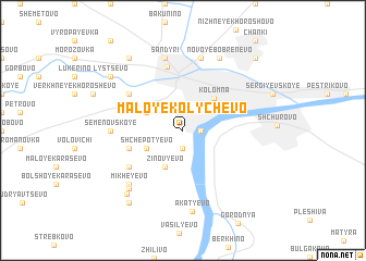 map of Maloye Kolychëvo