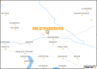 map of Maloye Korovino