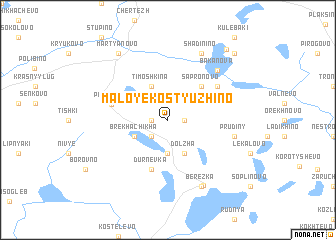 map of Maloye Kostyuzhino