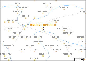 map of Maloye Krivino