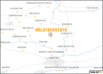 map of Maloye Krutoye