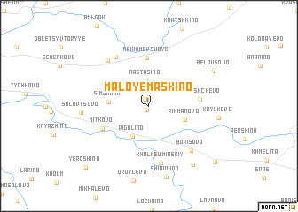 map of Maloye Maskino