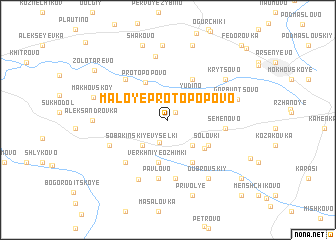 map of (( Maloye Protopopovo ))