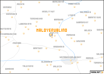 map of Maloye Rublino