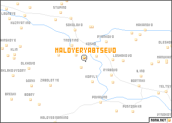 map of Maloye Ryabtsevo