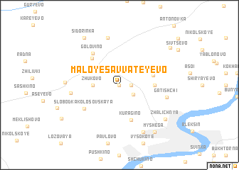 map of Maloye Savvateyevo