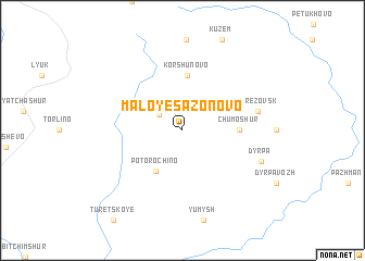 map of Maloye Sazonovo