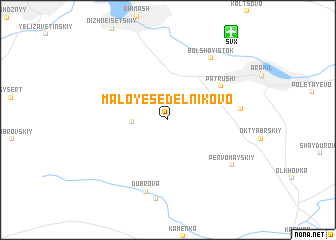 map of Maloye Sedel\