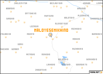 map of Maloye Semikhino