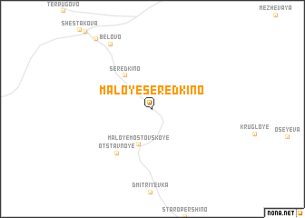 map of Maloye Serëdkino