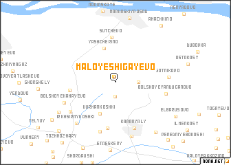 map of Maloye Shigayevo