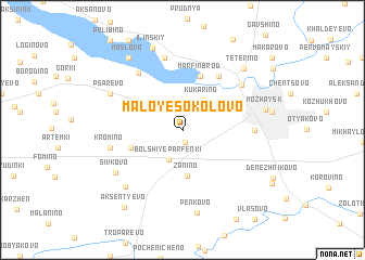 map of Maloye Sokolovo