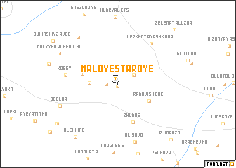 map of Maloye Staroye