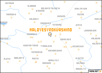 map of Maloye Syrokvashino