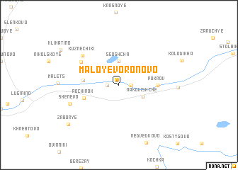 map of Maloye Voronovo