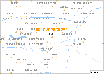 map of Maloye Zagor\