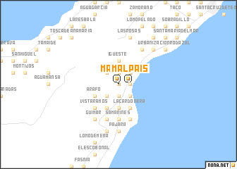 map of Malpaís